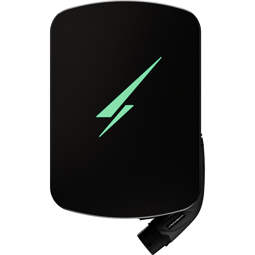 Hypervolt Home 3 Pro tethered EV charger with fixed Type 2 cable