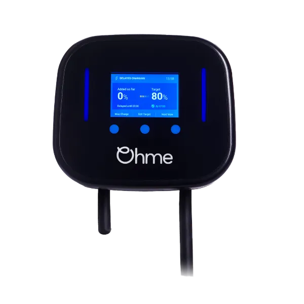 Ohme Home Pro 7.4kW 5m Tethered Type 2 EV Charger Black