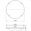 KSR Lighting KSR Navara SF Select 5CCT Multi-Wattage Emergency LED Surface Fitting White