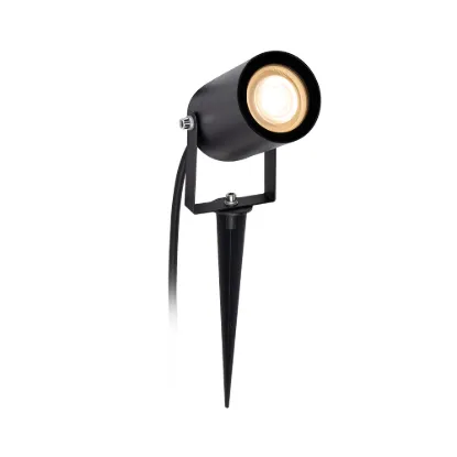 ALL LED Sabre2 GU10 Garden Spike Light Carbon Black