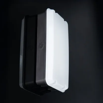 KSR Lighting Sitio 8W Dual Voltage IP65 Bulkhead with Opal Diffuser
