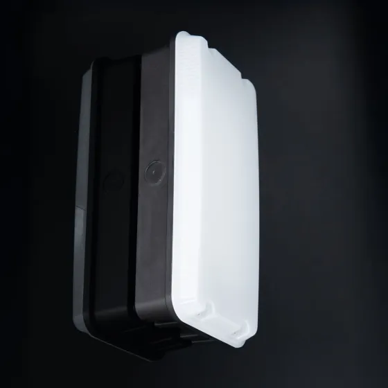 Sitio 8W Dual Voltage IP65 Bulkhead with Red Diffuser