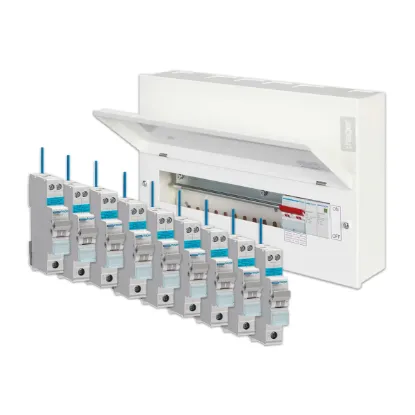 Hager 12 Way Consumer Unit Bundle with Type 2 SPD with 9 RCBOs