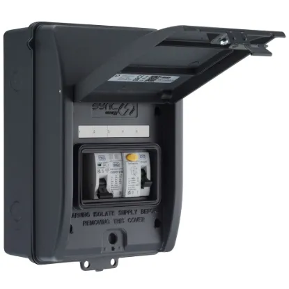 Sync Energy Grey EV Consumer Unit 40A RCD 40A MCB SPD