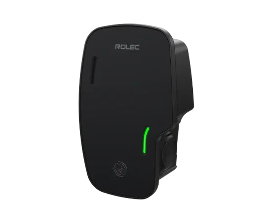 Rolec Zura smart 7.4kW socketed EV charger in black