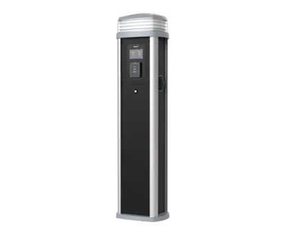 Rolec Quantum Contactless EV Charging Pedestal with LCD Screen Black