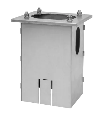 Rolec Hex/SecuriCharge Post Galvanised Steel Ground Mounting Base