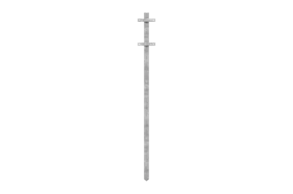 Rolec WallPod 1350mm Galvanised Steel Mounting Post