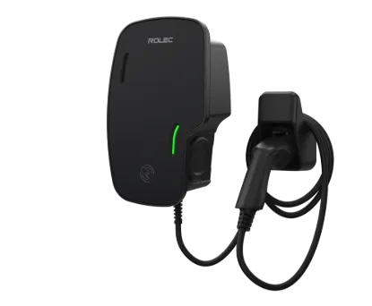 Rolec Zura Smart 22kW 3 Phase Socketed EV Charger Black