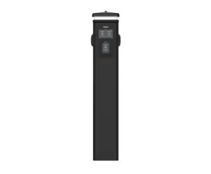 Rolec BasicCharge Contactless Payment 7.4kW EV Charging Pedestal with LCD Screen Black