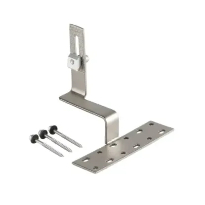 Fastensol F-TH01 TH01 Pantile Roof Hook Portrait inc 3pcs Wood Screw