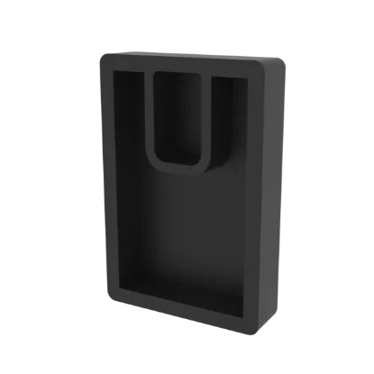 Fastensol F-R-R-E-C F-REC-B Black Rubber Rail End Cap 60mm