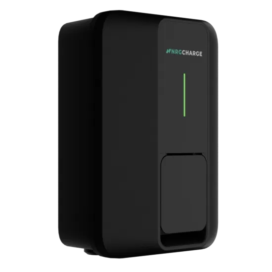 NRG Charge Velox socketed EV charger in black